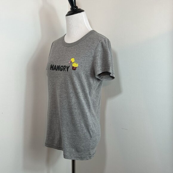 Bow & Drape Gray 'Hangry' Short Sleeve Tee - Picture 3 of 12